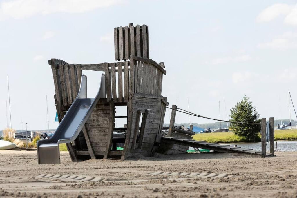 Вилла Nieuw! 6-Persoons Chalet Aan Het Veluwemeer Dichtbij Harderwijk, Amersfoort En Zwolle Хульсхорст Экстерьер фото